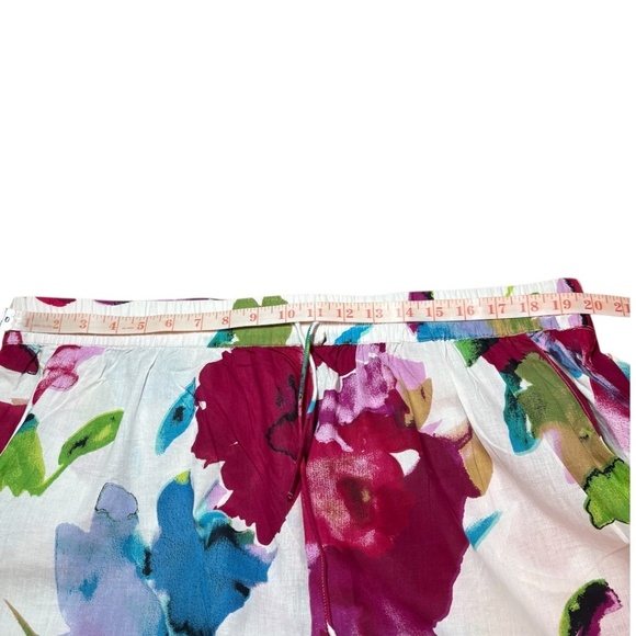 ANMOL 100% Cotton MADE IN INDIA Stretch Waist Floral Straight Leg Pants 18 NWT - Picture 5 of 10